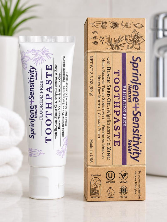 SprinJene Natural toothpaste . Choose Your Formula.