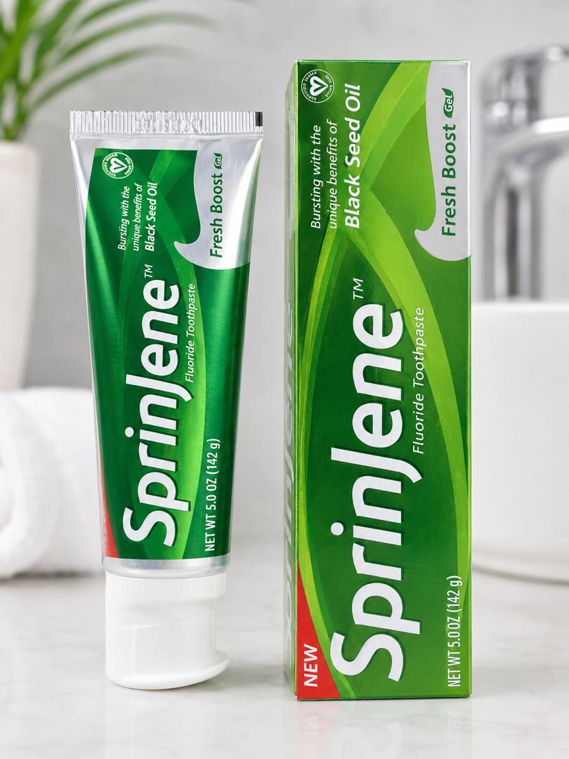 SprinJene Natural  toothpaste . Choose Your Formula.