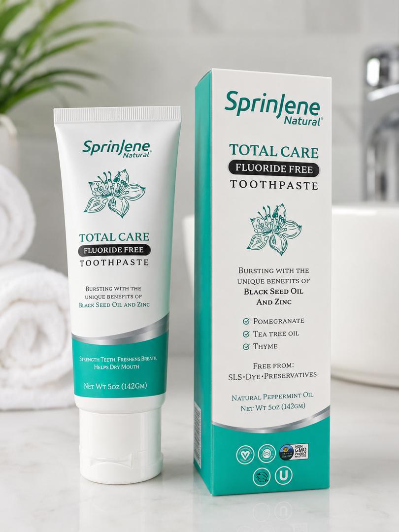 SprinJene Natural  toothpaste . Choose Your Formula.