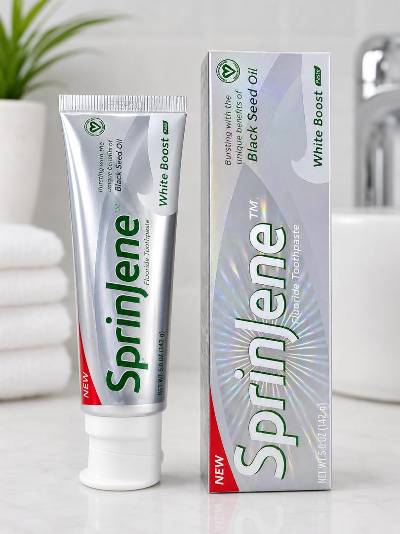 SprinJene Natural  toothpaste . Choose Your Formula.